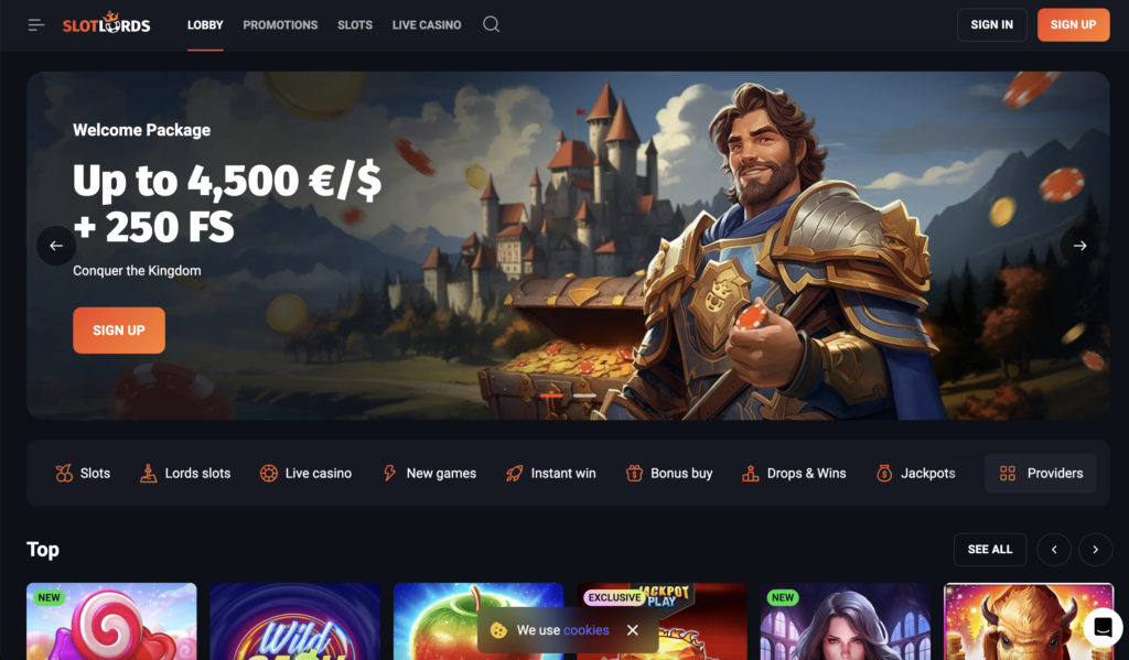 slotlords casino bonus