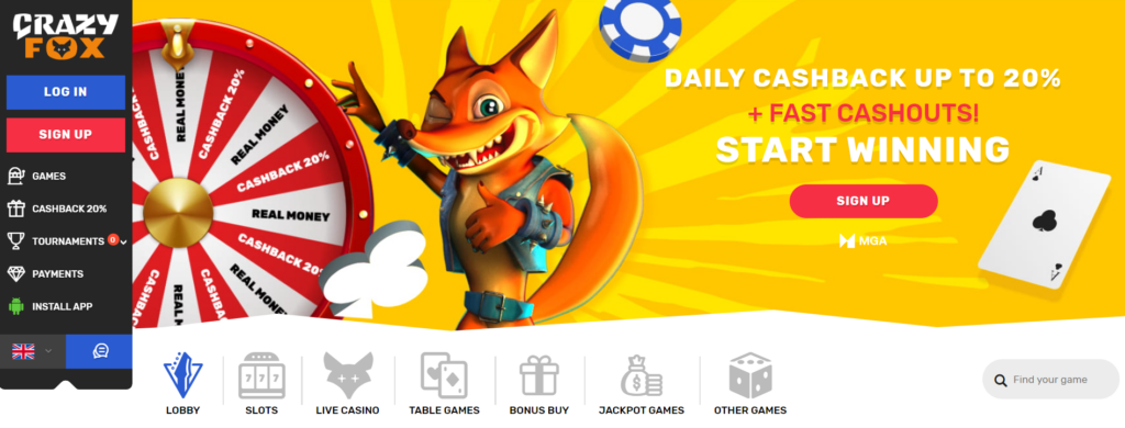 crazy fox casino