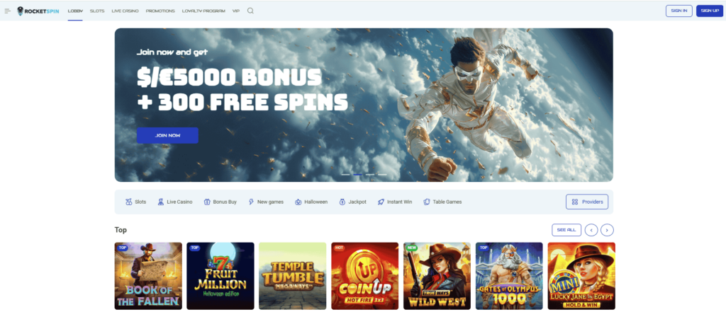 rocketspin casino