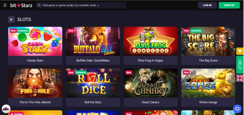 Bitstarz slots selection